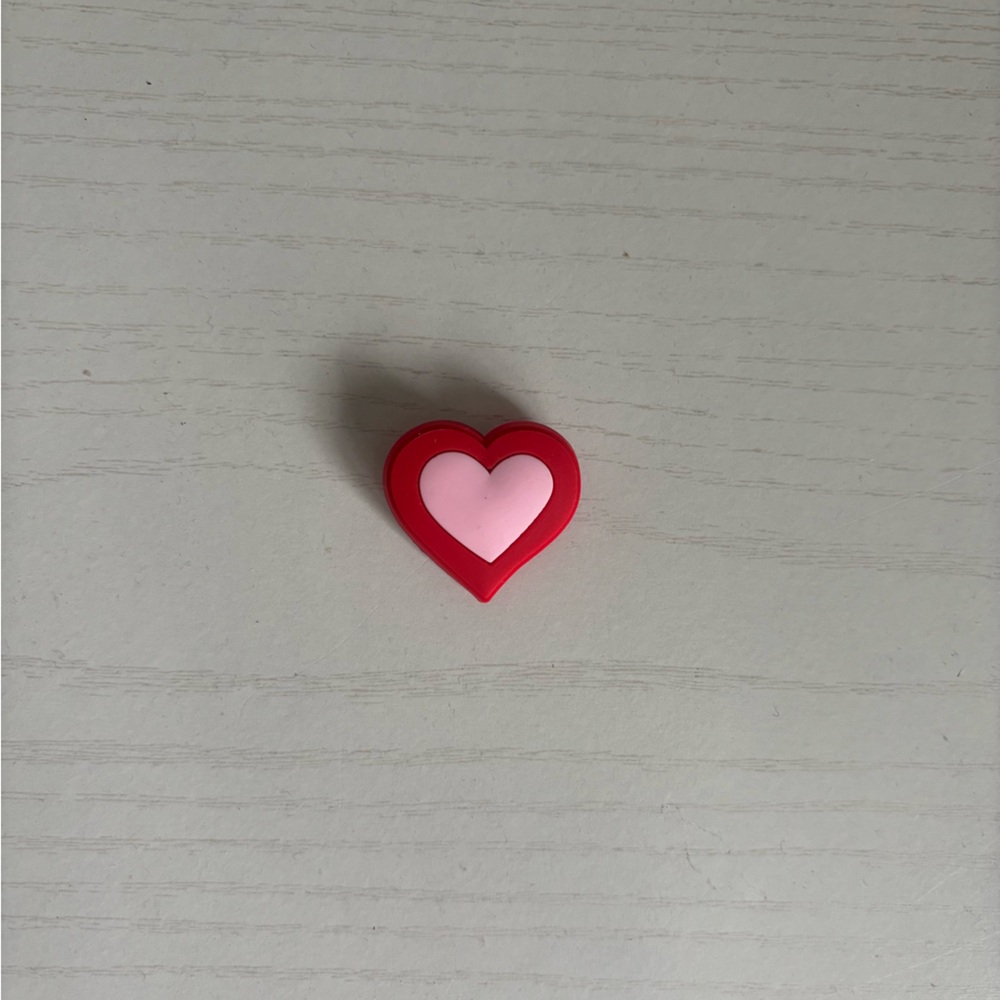 Heart-Shaped Pink and Red Accessory